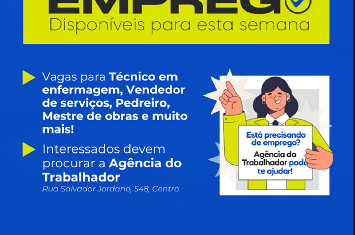 Agência do Trabalhador de Sarandi inicia a semana com 201 vagas de emprego disponíveis