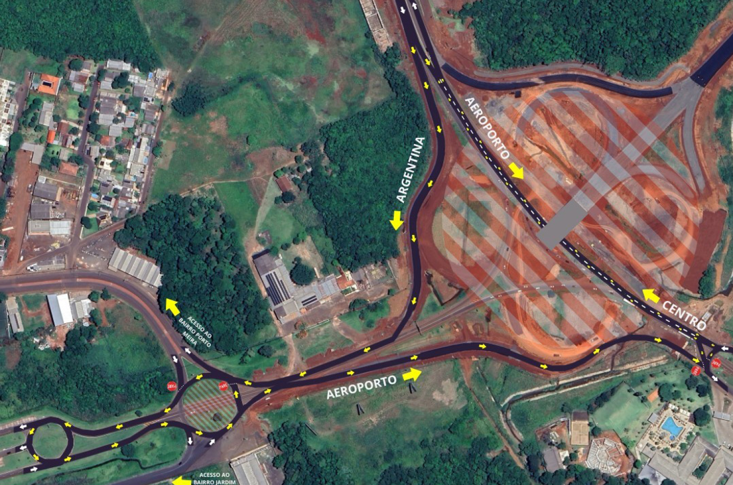 Perimetral Leste de Foz: tráfego terá novas mudanças na região do viaduto com a BR-469