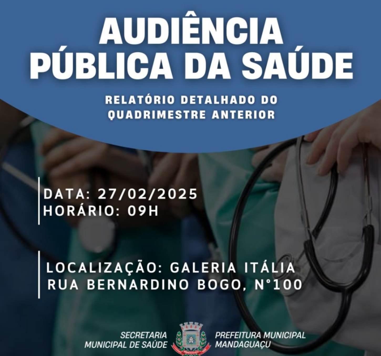 A Prefeitura Municipal de Mandaguaçu realiza audiência Pública da saúde na próxima semana