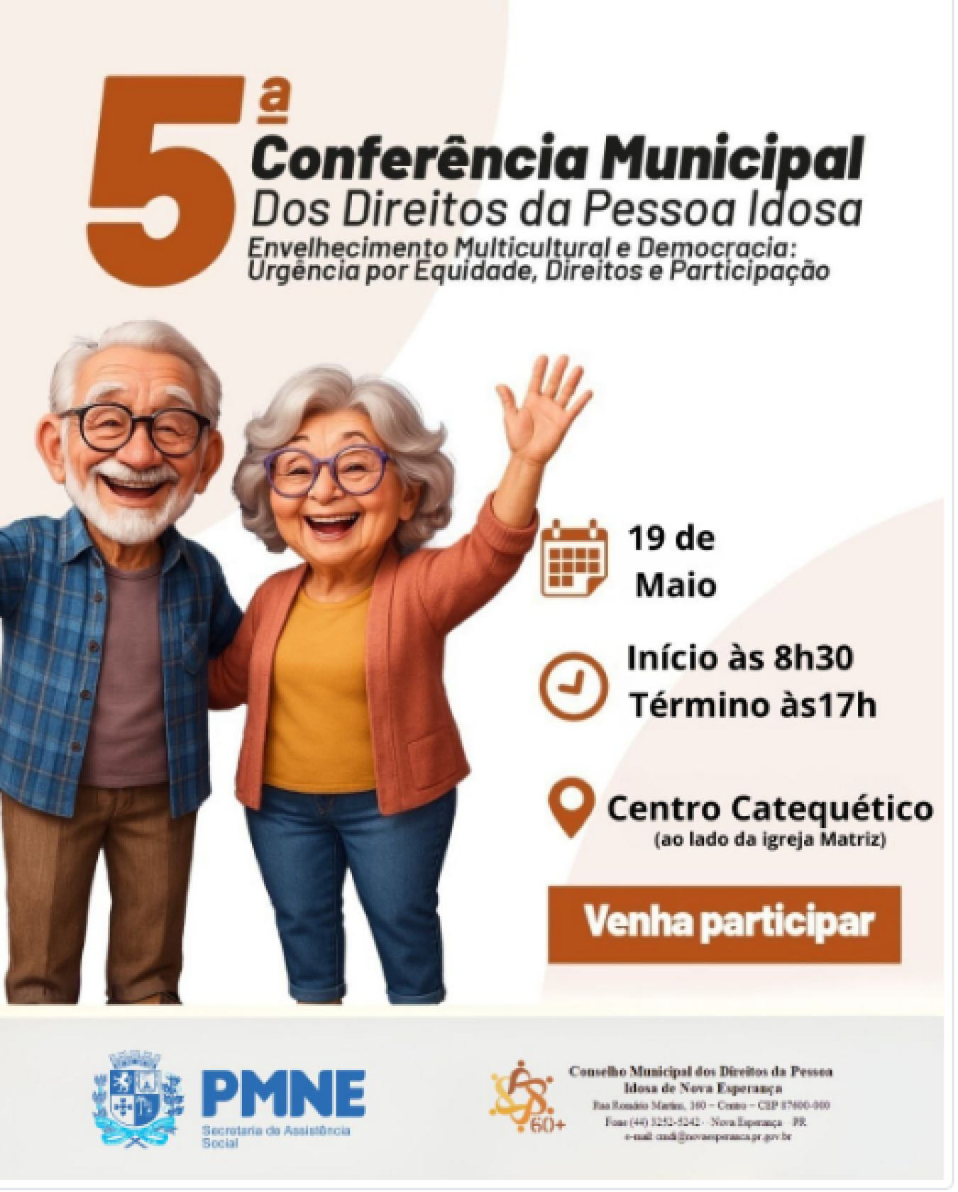 5º Conferência Municipal dos Direitos da Pessoa Idosa é realizada em Nova Esperança.