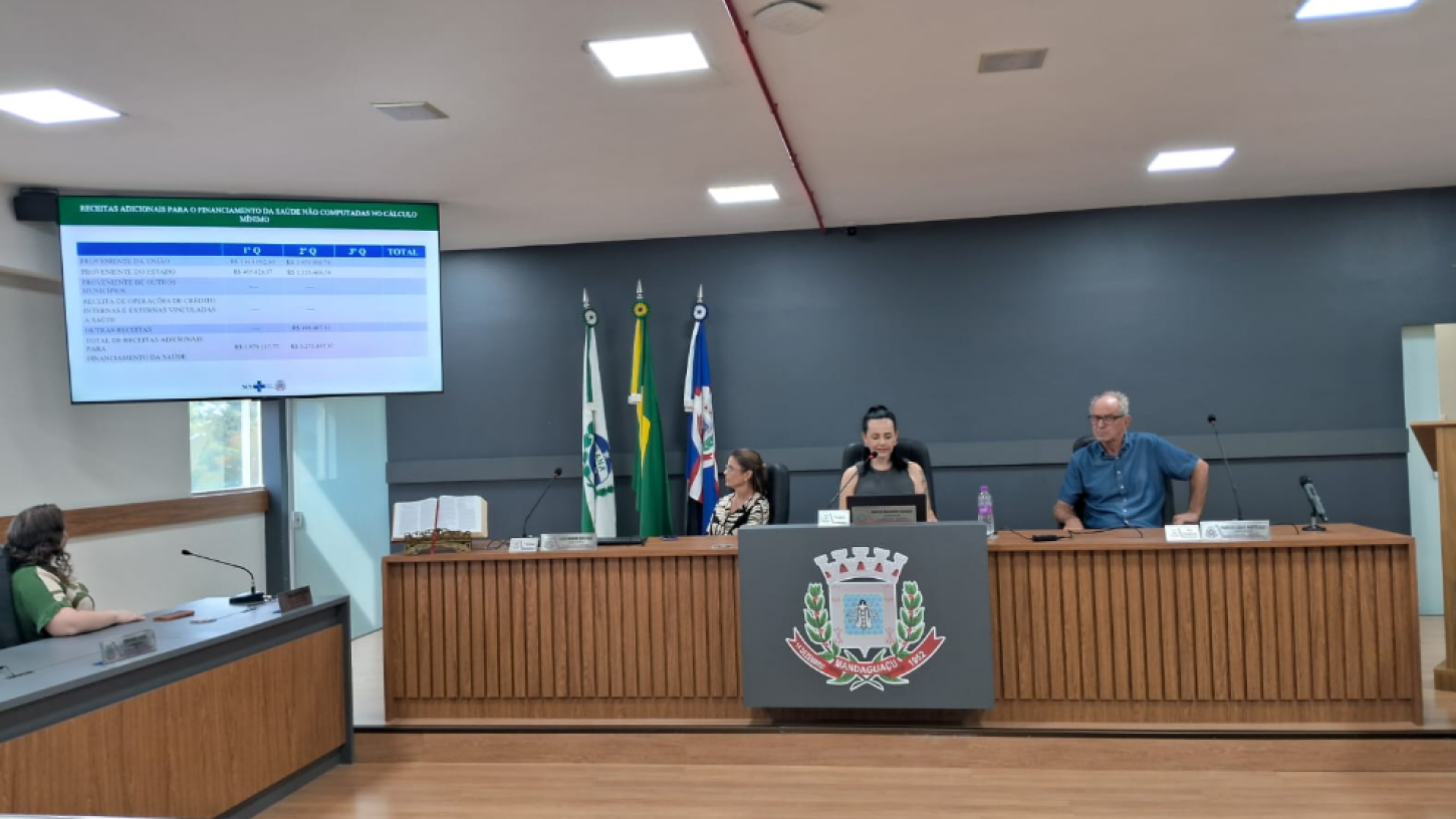 Secretaria da Saúde de Mandaguaçu detalha investimentos e avanços na saúde durante audiência pública