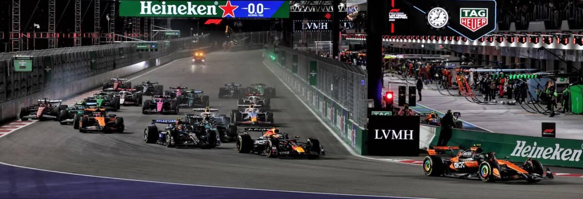 F1: Norris erra, Verstappen aproveita para vencer em Vegas e diminuir diferença no mundial