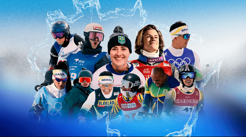 Atletas brasileiros dos Jogos Olímpicos de Inverno 2026 Foto: Reprodução/ COB
