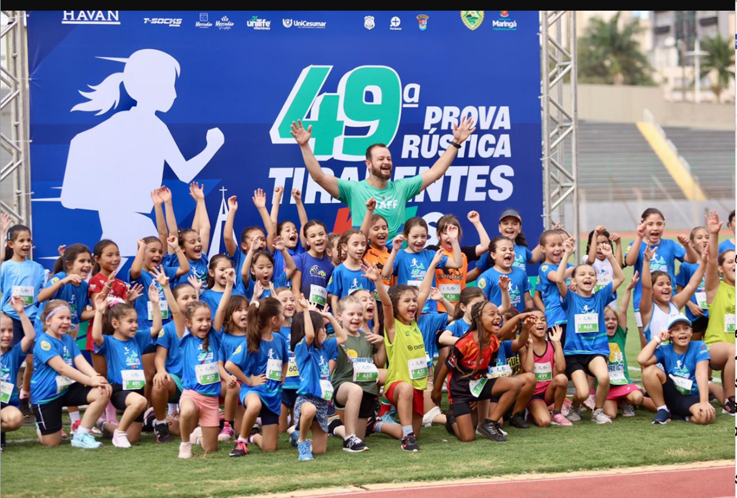 Edição da Prova Rústica Tiradentes Kids bate recorde e reúne mais de 780 crianças