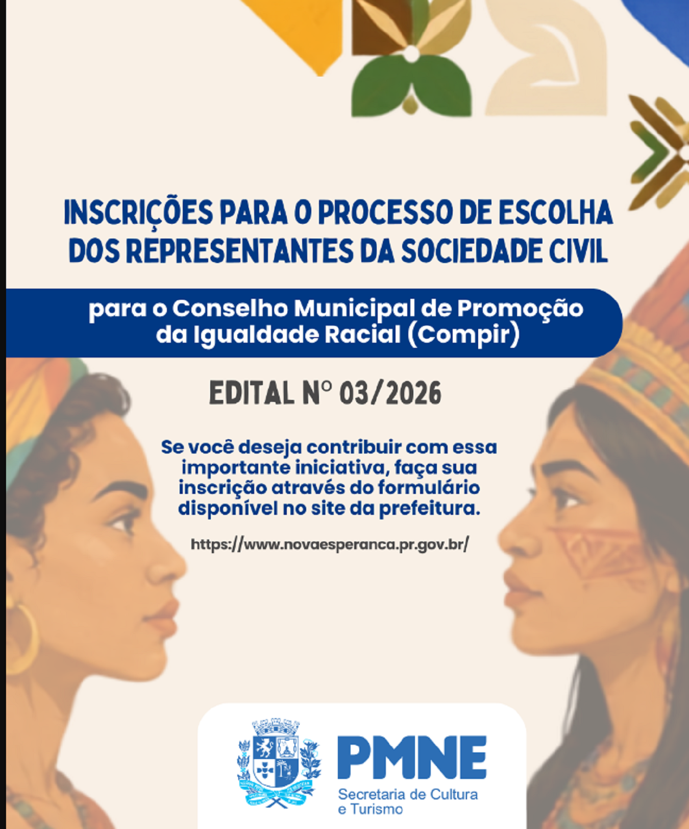 Inscrições abertas para escolha de representantes da sociedade civil para o COMPIR