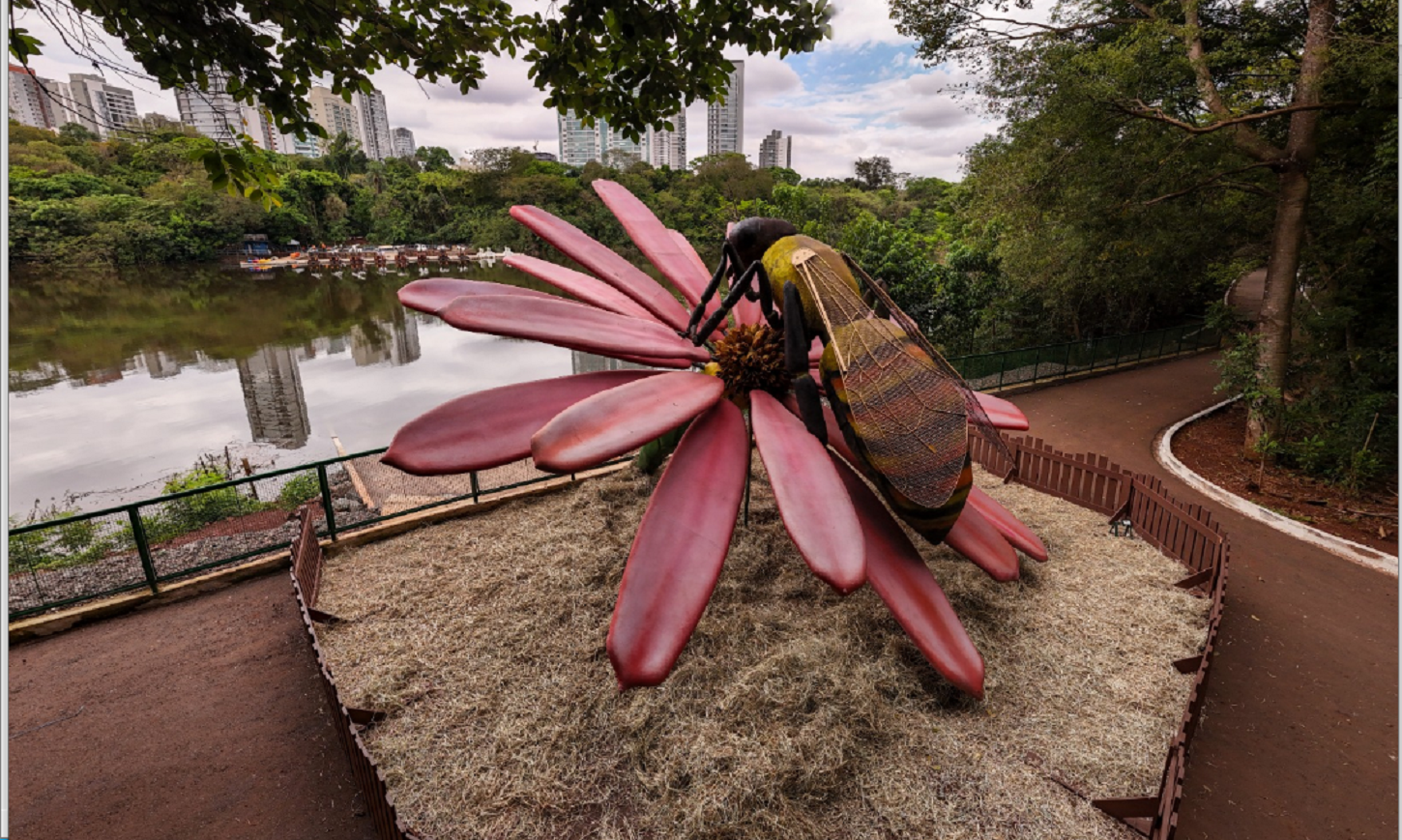 Com insetos gigantes, exposição ’Primavera Encantada Natureza Gigante’ abre ao público nesta sexta-feira, 25