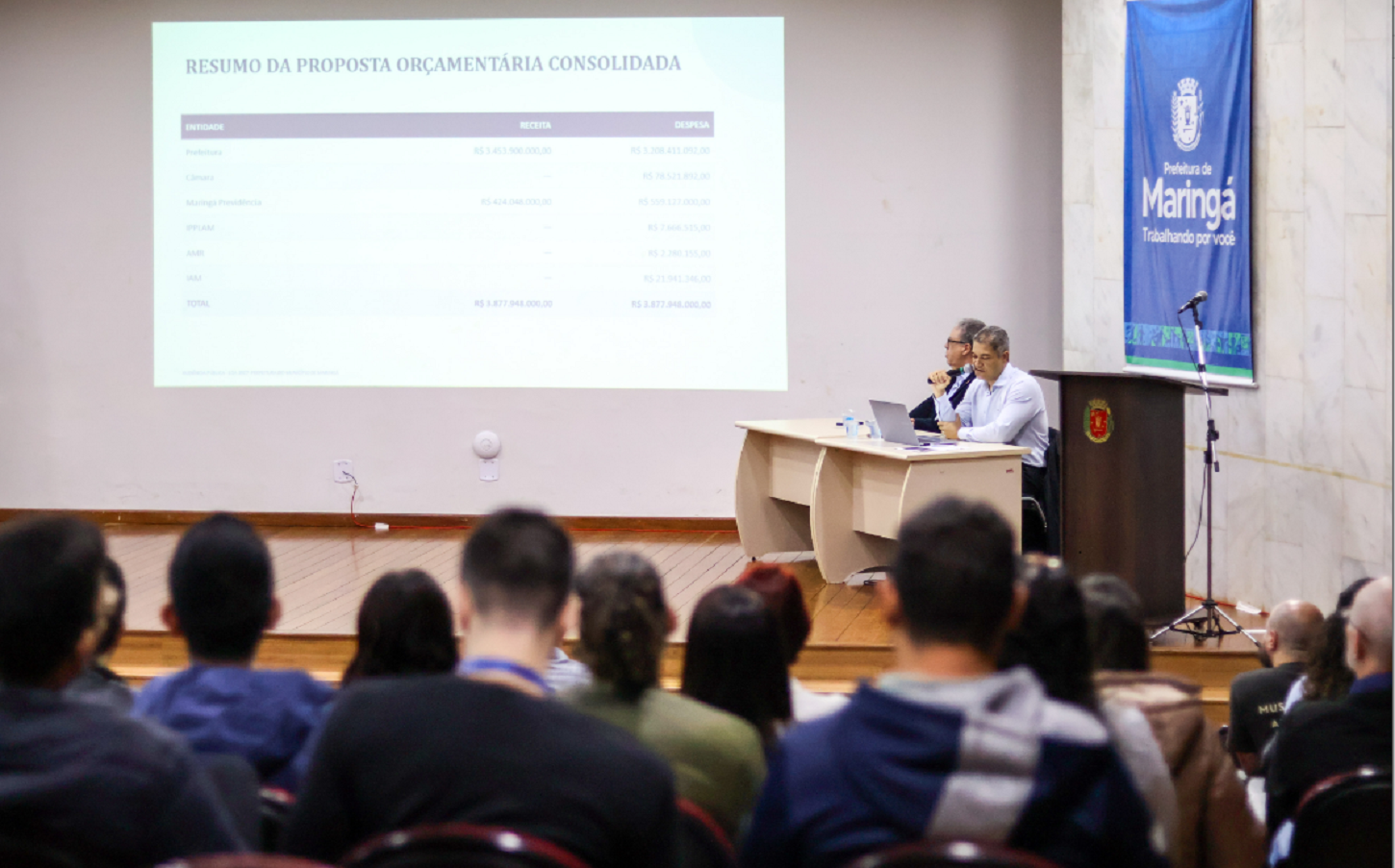 Prefeitura realiza audiência pública sobre a elaboração da Lei Orçamentária Anual 2027
