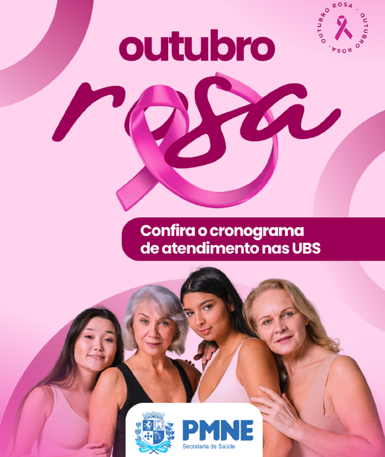 Outubro Rosa: Saúde de Nova Esperança promove ações de prevenção e cuidado com a saúde da mulher
