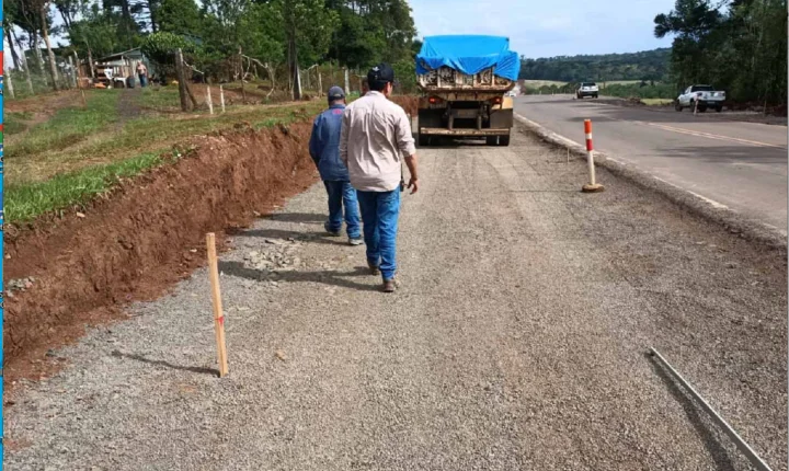 Avançam as obras de restauração em concreto entre Manoel Ribas e Pitanga