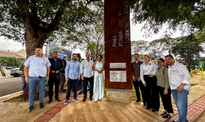Com revitalização, Praça Pioneiro Antônio Laurentino Tavares vira novo ponto de encontro para famílias e moradores do Jardim Liberdade