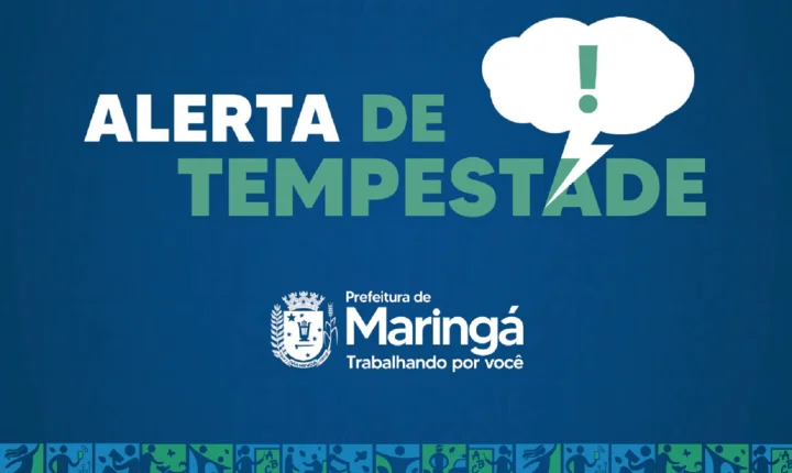 Com risco alto para tempestades na região de Maringá nesta terça-feira, 13, Defesa Civil orienta população sobre cuidados necessários