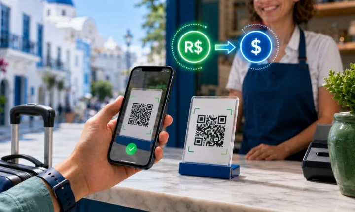 Pagamento via Pix avança em viagens internacionais e amplia alternativas para brasileiros no exterior
